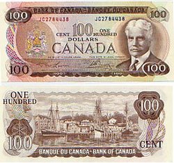1975 -  100 DOLLARS 1975, LAWSON/BOUEY (UNC)