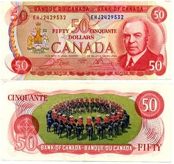 1975 -  50 DOLLARS 1975, CROW/BOUEY (AU)