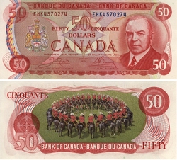 1975 -  50 DOLLARS 1975, CROW/BOUEY (GUNC)