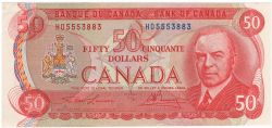 1975 -  50 DOLLARS 1975, LAWSON/BOUEY PRÉFIXE HD