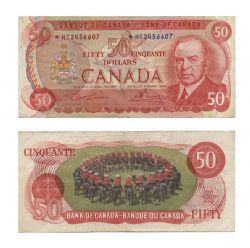 1975 -  50 DOLLARS 1975, LAWSON/BOUEY PRÉFIXES HC