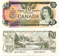 1979 -  20 DOLLARS 1979, THIESSEN/CROW (VF)