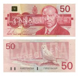 1988 -  50 DOLLARS 1988, BONIN/THIESSEN (F)