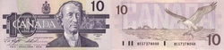 1989 -  10 DOLLARS 1989, KNIGHT/THIESSEN (CUNC)