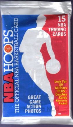 1989-90 BASKETBALL -  HOOPS SERIES 1 WAX PACK
