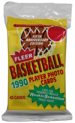 1990-91 BASKETBALL -  FLEER - JUMBO PACK