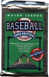 1990 BASEBALL -  UPPER DECK MAJOR LEAGUE - WAX PACK(P15)