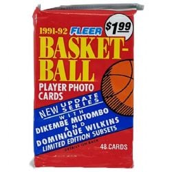 1991-92 BASKETBALL -  FLEER SERIES 2 - JUMBO PACK (P48)