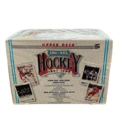 1991-92 HOCKEY -  UPPER DECK JUMBO PACK HIGH SERIES ÉDITION FRANÇAISE (BOITE DE 24 PAQUETS)