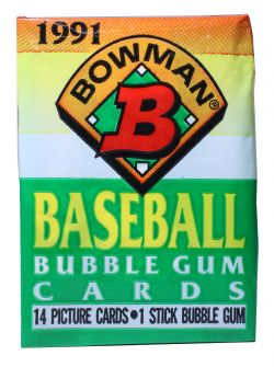 1991 BASEBALL -  BOWMAN WAX PACK (P14/B36)