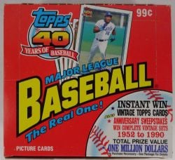 1991 BASEBALL -  TOPPS - CELLO PACK