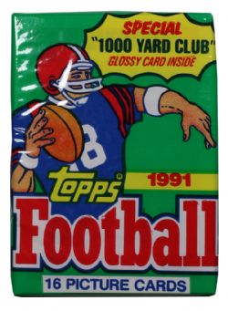 1991 FOOTBALL -  TOPPS WAX PACK