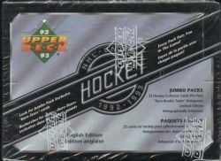 1992-93 HOCKEY -  UPPER DECK SERIES 1 JUMBO (BOITE DE 24 PAQUETS)