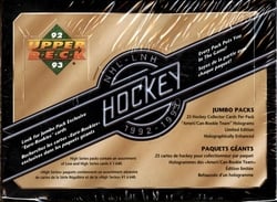 1992-93 HOCKEY -  UPPER DECK SERIES 2 JUMBO (BOITE DE 24 PAQUETS)