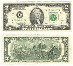 1995 -  2 DOLLARS 1995 DES ÉTATS-UNIS (VF)