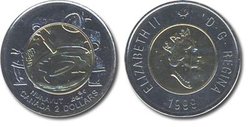 2 DOLLARS -  2 DOLLARS 1999 - NUNAVUT (PL) -  PIÈCES DU CANADA 1999