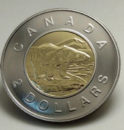 2 DOLLARS -  2 DOLLARS 1999 - OURS POLAIRE (SP) -  1999 CANADIAN COINS