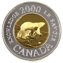 2 DOLLARS -  2 DOLLARS 2000 - LE SAVOIR (PR) -  2000 CANADIAN COINS