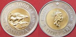 2 DOLLARS -  2 DOLLARS 2000 - LE SAVOIR (SP) -  2000 CANADIAN COINS