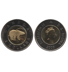 2 DOLLARS -  2 DOLLARS 2000 - OURS POLAIRE (PL) -  PIÈCES DU CANADA 2000