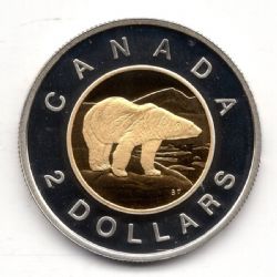 2 DOLLARS -  2 DOLLARS 2002 (PR) -  PIÈCES DU CANADA 2002