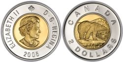 2 DOLLARS -  2 DOLLARS 2005 (PR) -  PIÈCES DU CANADA 2005