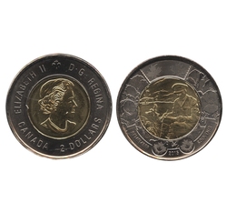 2 DOLLARS -  2 DOLLARS 2015 - AU CHAMP D'HONNEUR - BRILLANT INCIRCULE (BU) -  PIÈCES DU CANADA 2015