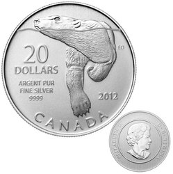 20$ POUR 20$ -  L'OURS POLAIRE -  PIÈCES DU CANADA 2012 03