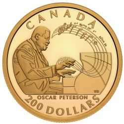 200 DOLLARS -  HOMMAGE À OSCAR PETERSON -  PIÈCES DU CANADA 2022
