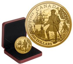 200 DOLLARS -  JACQUES CARTIER - LES GRANDS EXPLORATEURS DU CANADA -  PIÈCES DU CANADA 2013 02