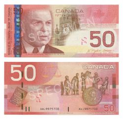 2004 -  50 DOLLARS 2004, JENKINS/DODGE PRÉFIXES AHJ