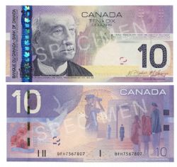 2005 -  10 DOLLARS 2005, JENKINS/CARNEY PRÉFIXE BFH (2009)
