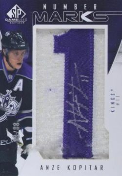 2009-10 SP GAME USED MARKS OF A NATION BLACK GOLD #MNAK ANZE KOPITAR/8

LOS ANGELES KINGS 8/8
