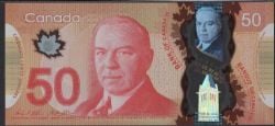 2012 -  50 DOLLARS 2012 EN POLYMÈRE, WILKINS/POLOZ - BILLET À CHIFFRES RÉPÉTITIFS DE CYCLE À TROIS CHIFFRES (VF)