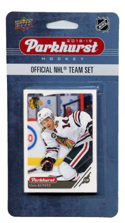 2018-19 HOCKEY -  ENSEMBLE PARKHURST DES BLACKHAWKS DE CHICAGO (10 CARTES)