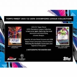 2021-22 SOCCER -  TOPPS FINEST UEFA CHAMPIONS LEAGUE HOBBY BOX