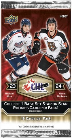 2023-24 HOCKEY -  UPPER DECK CHL - HOBBY (P16/B12/C20)