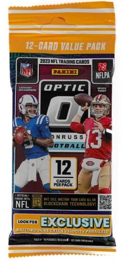 2023 FOOTBALL -  PANINI DONRUSS OPTIC - JUMBO VALUE PACK (GREEN VELOCITY PARALLELS)