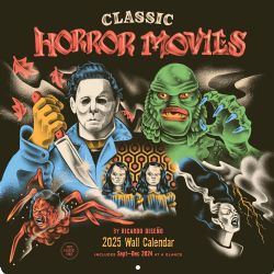 2025 CALENDAR -  CLASSIC HORROR MOVIES - 2025 WALL CALENDAR