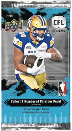 2025 FOOTBALL -  UPPER DECK CFL - HOBBY (P12/B8)