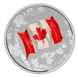25$ POUR 25$ -  LE DRAPEAU CANADIEN -  PIÈCES DU CANADA 2015 01
