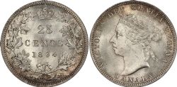 25 CENTS -  25 CENTS 1894 -  PIÈCES DU CANADA 1894