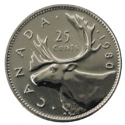 25 CENTS -  25 CENTS 1981 (PL) -  1981 CANADIAN COINS