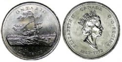 25 CENTS -  25 CENTS 1992 - ONTARIO (BU) -  PIÈCES DU CANADA 1992 08