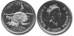 25 CENTS -  25 CENTS 1999 - AOÛT -  PIÈCES DU CANADA 1999