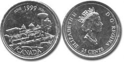 25 CENTS -  25 CENTS 1999 - JUIN -  PIÈCES DU CANADA 1999 06
