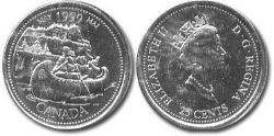 25 CENTS -  25 CENTS 1999 - MAI -  PIÈCES DU CANADA 1999