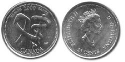 25 CENTS -  25 CENTS 2000 - SANTÉ -  PIÈCES DU CANADA 2000 04
