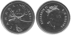 25 CENTS -  25 CENTS 2001 