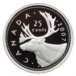 25 CENTS -  25 CENTS 2007 CARIBOU 